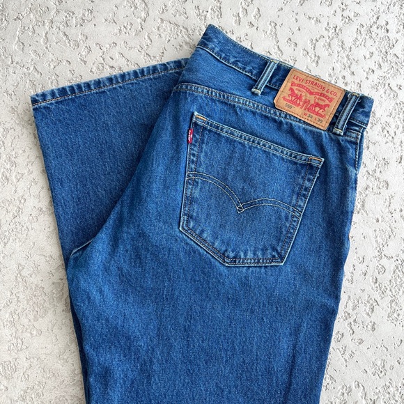 Levi's 559 Mens Jeans 38 x 30 Relaxed Straight Leg Cotton Denim Blue western - Picture 1 of 8